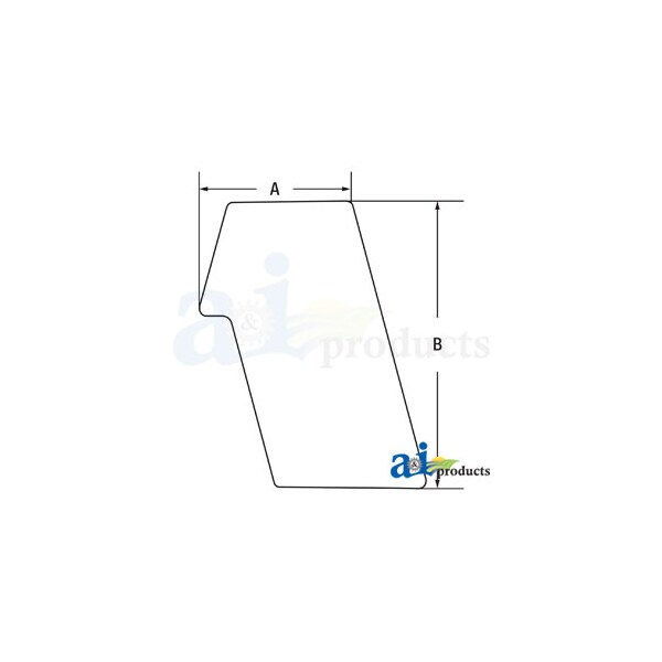 Glass, LH Rear Stationary 37" x23" x2"